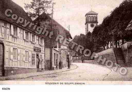 Ville de SOUFFLENHEIM, carte postale ancienne