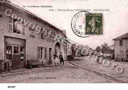 Ville de THUILLEYAUXGROSEILLES, carte postale ancienne