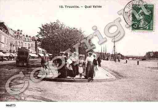 Ville de TROUVILLESURMER, carte postale ancienne