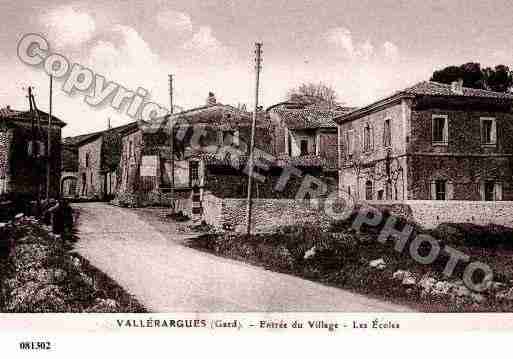 Ville de VALLERARGUES, carte postale ancienne