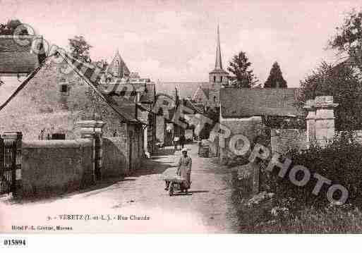 Ville de VERETZ, carte postale ancienne