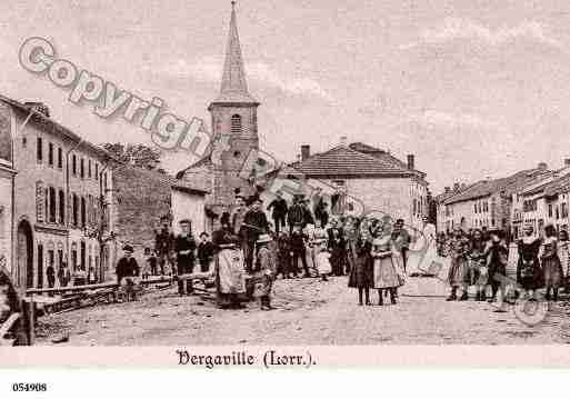 Ville de VERGAVILLE, carte postale ancienne