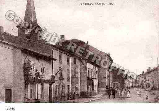 Ville de VERGAVILLE, carte postale ancienne