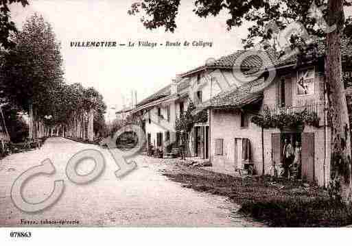 Ville de VILLEMOTIER, carte postale ancienne