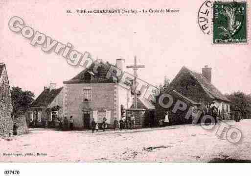 Ville de VIREENCHAMPAGNE, carte postale ancienne