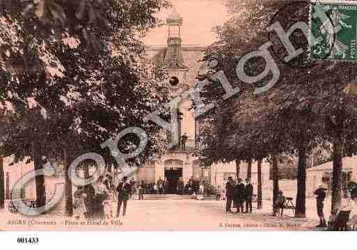 Ville de AIGRE, carte postale ancienne