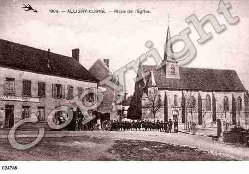 Ville de ALLIGNYCOSNE, carte postale ancienne