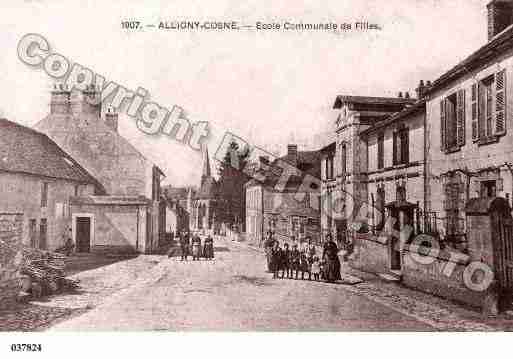 Ville de ALLIGNYCOSNE, carte postale ancienne