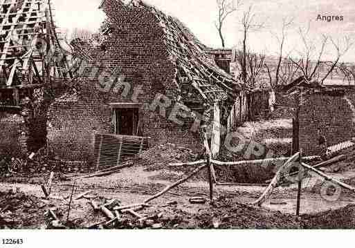 Ville de ANGRES, carte postale ancienne