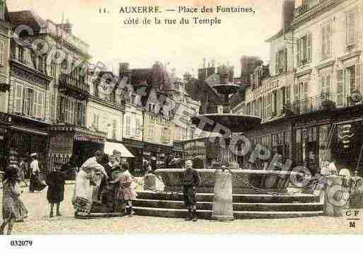 Ville de AUXERRE, carte postale ancienne