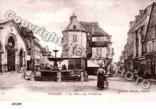 Ville de AUXERRE, carte postale ancienne