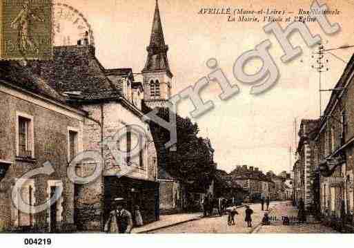 Ville de AVRILLE, carte postale ancienne