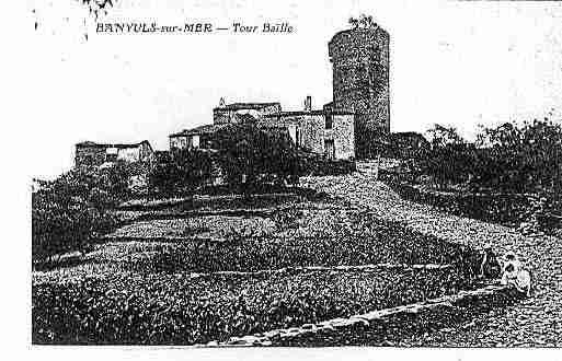 Ville de BANYULS, carte postale ancienne