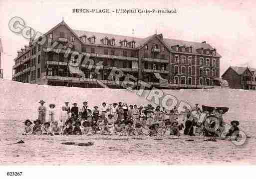 Ville de BERCK, carte postale ancienne