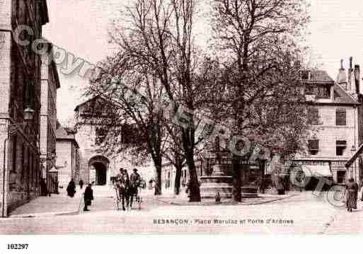 Ville de BESANCON, carte postale ancienne