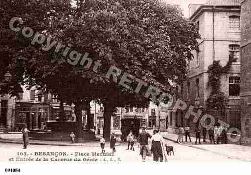 Ville de BESANCON, carte postale ancienne