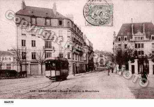 Ville de BESANCON, carte postale ancienne