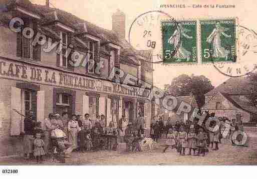 Ville de BRANCHES, carte postale ancienne