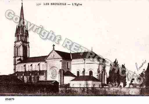 Ville de BROUZILS(LES), carte postale ancienne