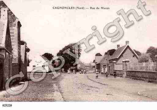 Ville de CAGNONCLES, carte postale ancienne