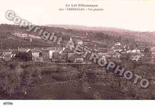 Ville de CARDAILLAC, carte postale ancienne