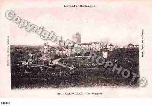 Ville de CARDAILLAC, carte postale ancienne
