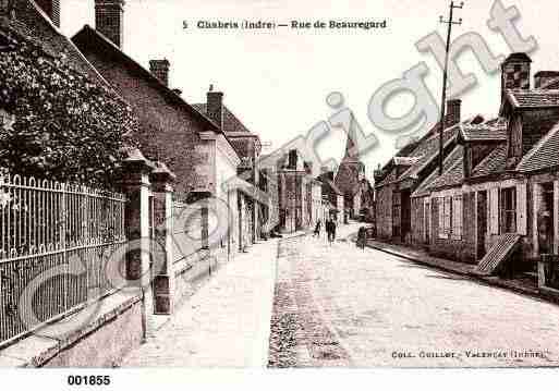 Ville de CHABRIS, carte postale ancienne