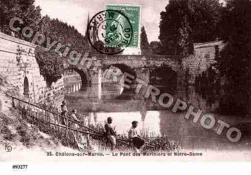 Ville de CHALONSSURMARNE, carte postale ancienne