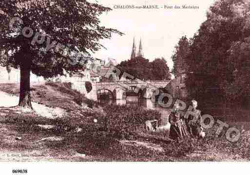 Ville de CHALONSSURMARNE, carte postale ancienne