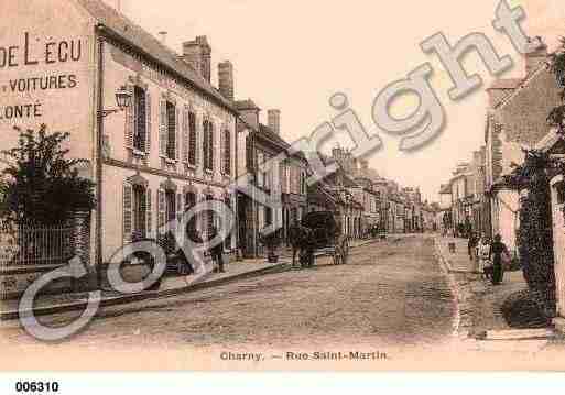 Ville de CHARNY, carte postale ancienne