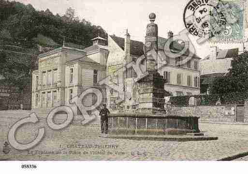 Ville de CHATEAUTHIERRY, carte postale ancienne