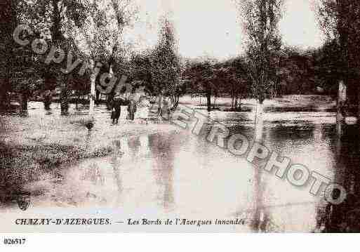 Ville de CHAZAYD'AZERGUES, carte postale ancienne
