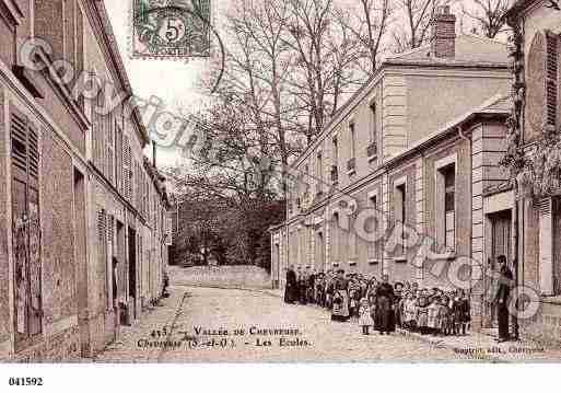 Ville de CHEVREUSE, carte postale ancienne