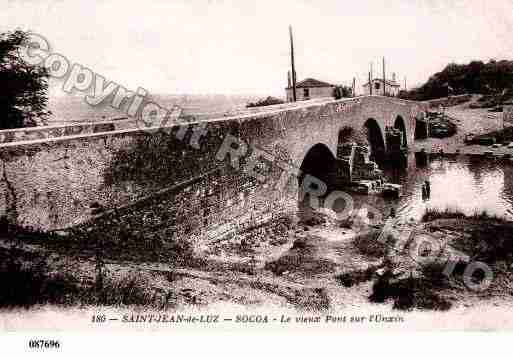 Ville de CIBOURE, carte postale ancienne