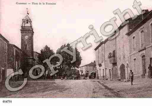 Ville de CLARENSAC, carte postale ancienne