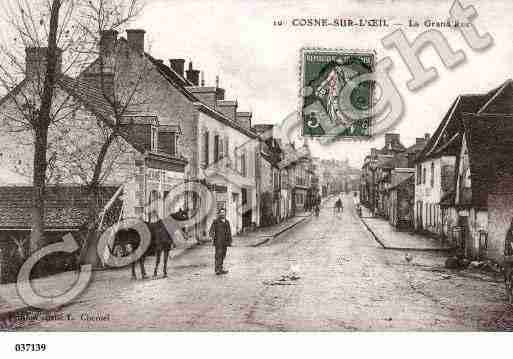 Ville de COSNED'ALLIER, carte postale ancienne