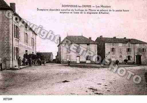 Ville de DOMPIERRELESORMES, carte postale ancienne