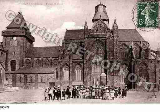 Ville de EVRON, carte postale ancienne