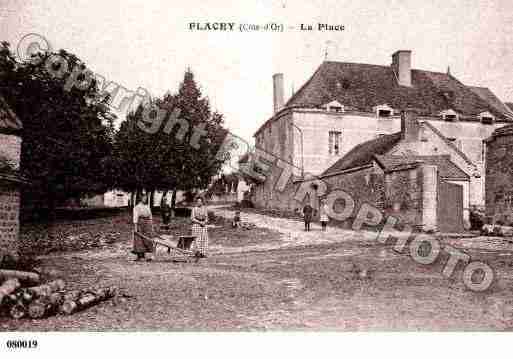 Ville de FLACEY, carte postale ancienne