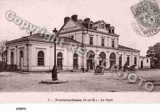 Ville de FONTAINEBLEAU, carte postale ancienne