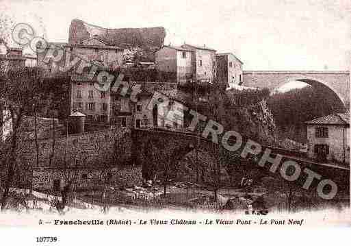 Ville de FRANCHEVILLE, carte postale ancienne