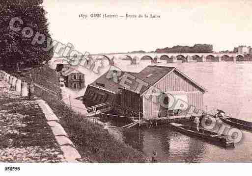 Ville de GIEN, carte postale ancienne