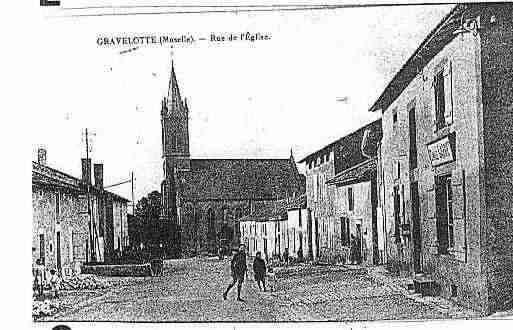 Ville de GRAVELOTTE, carte postale ancienne