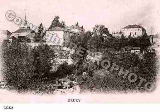 Ville de GRURY, carte postale ancienne