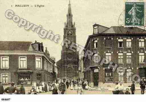 Ville de HALLUIN, carte postale ancienne