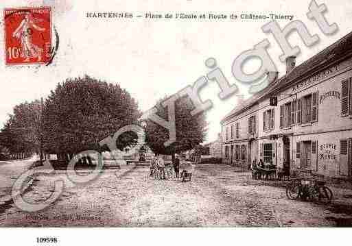 Ville de HARTENNESETTAUX, carte postale ancienne