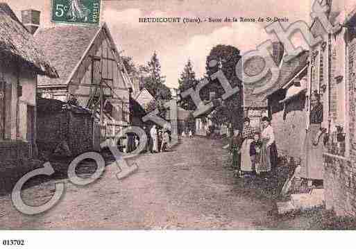 Ville de HEUDICOURT, carte postale ancienne