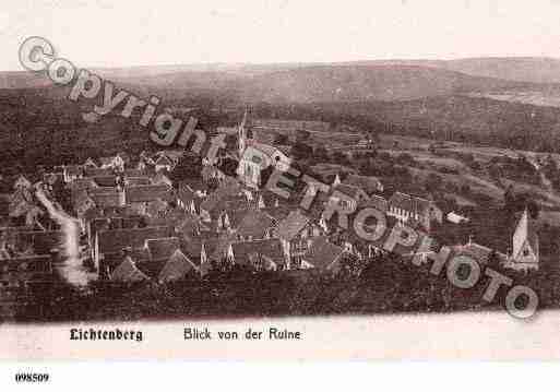 Ville de LICHTENBERG, carte postale ancienne