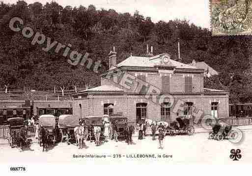 Ville de LILLEBONNE, carte postale ancienne