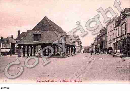 Ville de LYONSLAFORET, carte postale ancienne